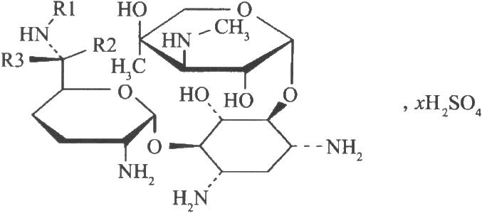 2结构式gentamicin sulfate3.1.3英文名liusuan qingdameisu3.1.