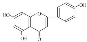 高粱红主要成分5,7,4'-三羟基黄酮结构式