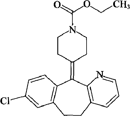 2结构式loratadine4.1.3英文名lüleitading4.1.2汉语拼音氯雷他定4.